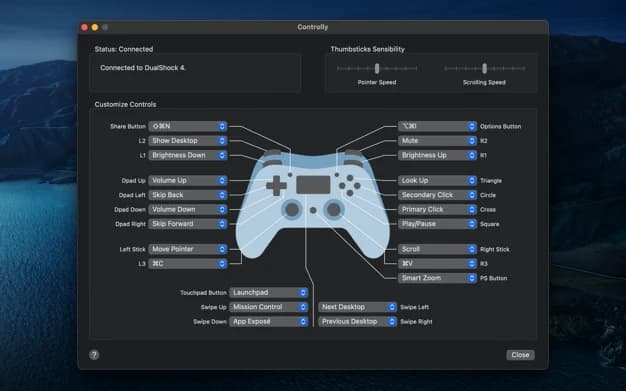 controller for steam games mac